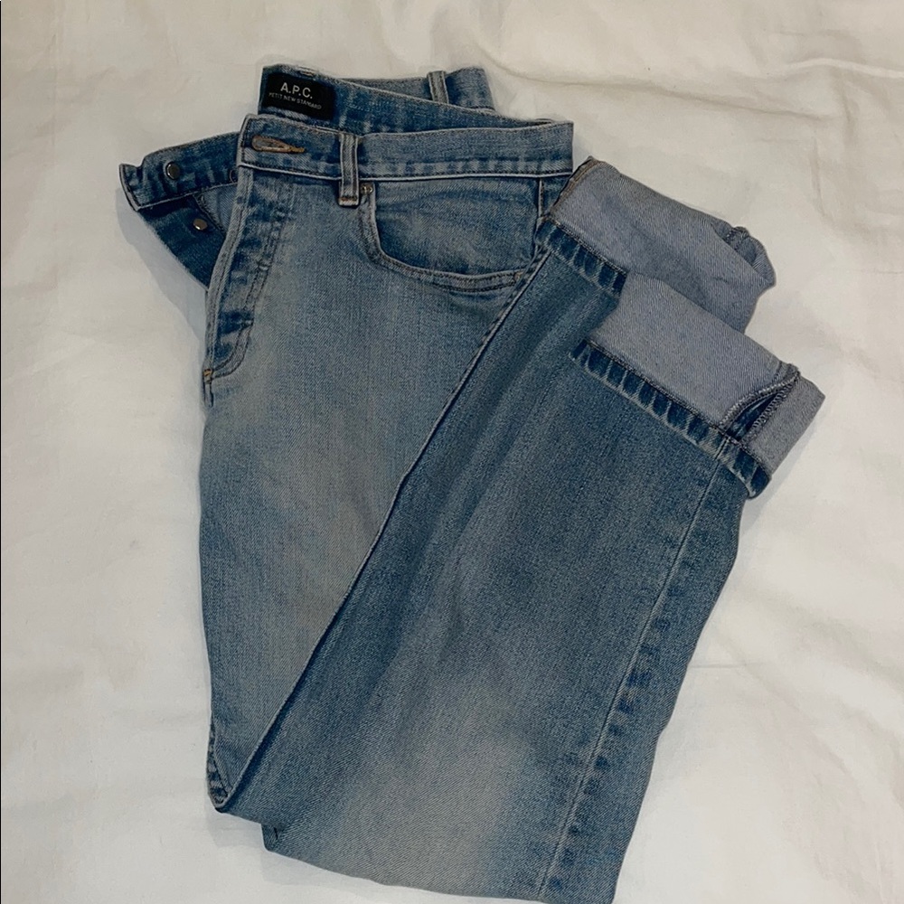 APC Blue Straight Leg Jeans Classic Denim